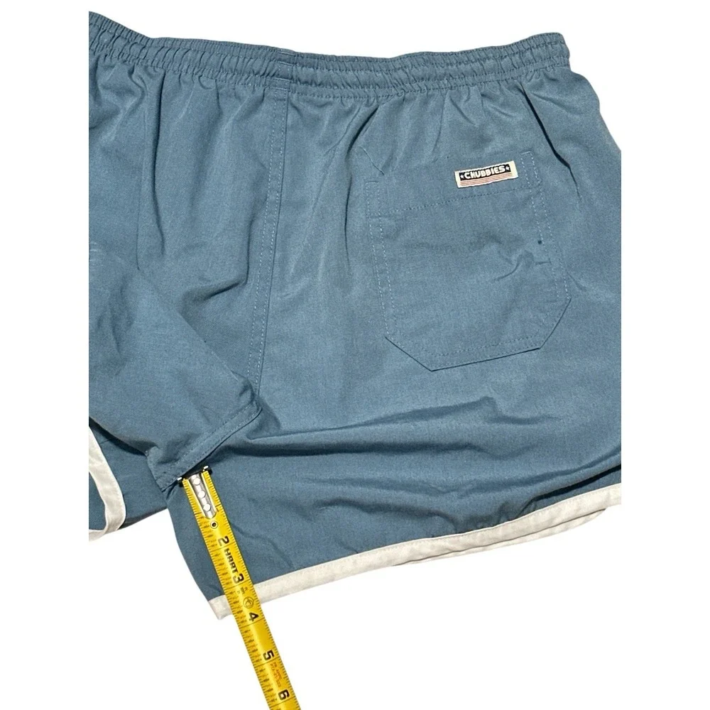 Vintage Chubbies Men's‎ Blue Shorts Size XL 80% Polyester 20% Cotton Made In USA